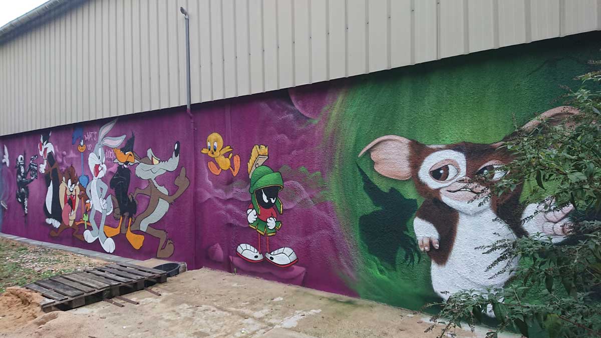 Fresque murale Looney Toons